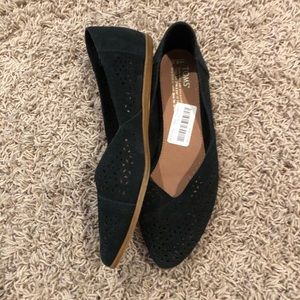 Toms Black Jutti Flats New! - Size 8.5